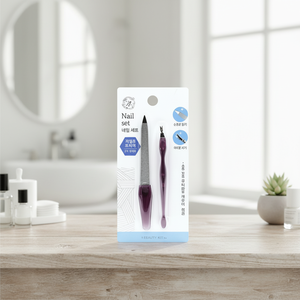 Professional South Korea K Beauty <b>Nail</b> Care Supply Stainless Steel Manicure Pedicure <b>Set</b> <b>Nail</b> File Trimmer Clipper Buffer Tool - Product Image 3