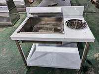 Équipement de restauration pour restaurants, table à paner automatique électrique de type KFC pour poulet