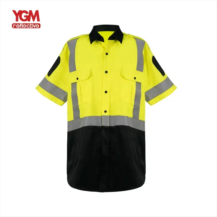 Hi vis reflective uniform t-shirt custom
