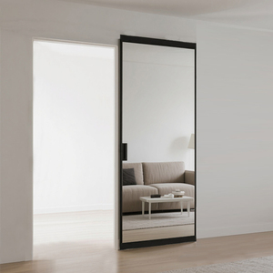 HDSAFE <span class=keywords><strong>Porte</strong></span> <span class=keywords><strong>coulissante</strong></span> en verre simple sans rail Rouleau de grange <span class=keywords><strong>Porte</strong></span> <span class=keywords><strong>coulissante</strong></span> en verre Fermeture en douceur <span class=keywords><strong>Miroir</strong></span> en aluminium Kit de quincaillerie pour <span class=keywords><strong>porte</strong></span> <span class=keywords><strong>coulissante</strong></span> - Product Image 1