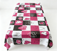 Housse de table imperméable, résistante à l'huile et aux taches, motif feuillage, tissu brocart pour utilisation sur table personnalisée