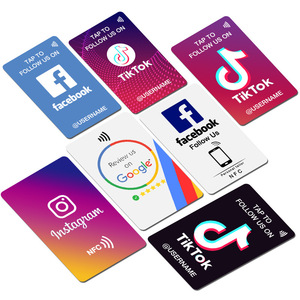 Carte d'examen Google sans contact NFC Appuyez sur la carte d'examen Google Apportez instantanément aux clients la carte de visite des médias sociaux - Product Image 4