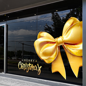 Giáng sinh trang trí dán cửa sổ cửa hàng quần áo cửa sổ dán cửa kính trung tâm mua sắm cung dán kính tĩnh điện - Product Image 6