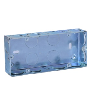 China wholesale gi electrical box switch box 1 2 gang boxsquare electrical metal junction box