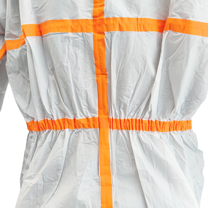 Personnalisé SF tyvek jetable microporeux protecteur <span class=keywords><strong>peintre</strong></span> vêtements de travail combinaison de protection avec sans capuche bandes costume de sécurité - Product Image 6