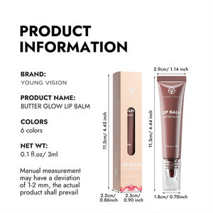 Di alta qualità giovane visione lucidalabbra con linee labbra sbiadite e luccicante 6 colori testa di cristallo tubo lucidalabbra - Product Image 4