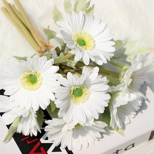Flores de Margarita de PU de Tallo Único al por Mayor, Flores Artificiales de Tacto Real, <span class=keywords><strong>Ramo</strong></span> de Flores de Gerbera Artificial - Product Image 3
