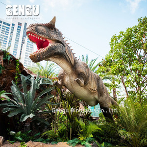 หุ่นยนต์ไดโนเสาร์อิเล็กทรอนิกส์ภายในอาคารโมเดล <span class=keywords><strong>trex</strong></span> สำหรับโรงเรียนอนุบาลรับเลี้ยงเด็กสนามบินช้อปปิ้งมอลล์พื้นที่สาธารณะทำจากโลหะ - Product Image 2