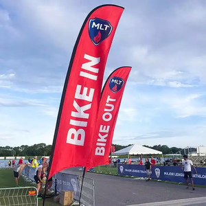 Cờ đuôi nheo quảng cáo 48h giao hàng nhanh, chất liệu 100% polyester, in hai mặt, dành cho tiệm cắt tóc, cờ đuôi nheo tùy chỉnh - Product Image 2