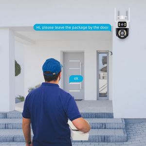 Cámara de Seguridad CCTV de 6MP/8MP con Doble Lente, WiFi, para Exteriores, con Tarjeta de Memoria, Sistema de Seguridad para el Hogar, PTZ, de <span class=keywords><strong>Icsee</strong></span>, una de las 10 Mejores Fábricas de Cámaras CCTV de China - Product Image 3