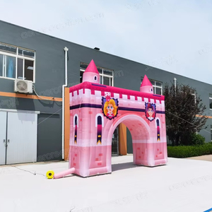 Arche gonflable géante rose d'extérieur Aero pour château Arche gonflable personnalisée pour la décoration de <span class=keywords><strong>princesse</strong></span> - Product Image 2