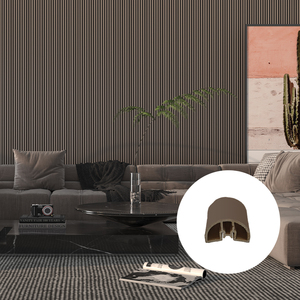 3d Wpc panneau mural intérieur latte cloison intérieur persienne grands panneaux muraux pour la décoration intérieure - Product Image 4