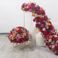 Grande boule de fleurs artificielles en soie de 50 cm, 60 cm, 70 cm, 80 cm, centre de table pour mariage