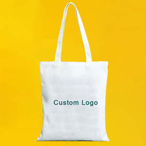Sac shopping en toile bio personnalisé avec logo, sac shopping réutilisable avec logo - Product Image 4