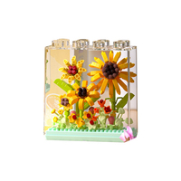 NOUVEAU Nano Blocks Rose Tournesol Plante Fleur Mini Briques Blocs de Construction Cartoon Jouets Enfants CLC7323-7326