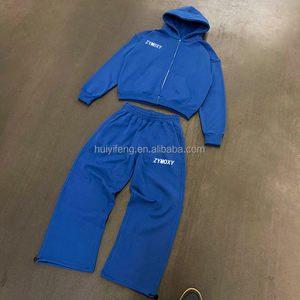 <span class=keywords><strong>Tuta</strong></span> personalizzata da uomo felpe con Zip e pantaloni larghi della <span class=keywords><strong>tuta</strong></span> due pezzi di colore grigio Jogger Set di <span class=keywords><strong>tuta</strong></span> pesante oversize produttore di <span class=keywords><strong>tuta</strong></span> - Product Image 3