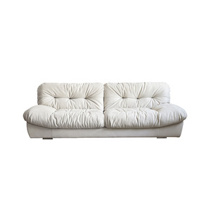Baxter Cloud <b>Sofa</b> Cream Fabric Tufted Down Filled Living Room <b>Sofa</b> - Product Image 5