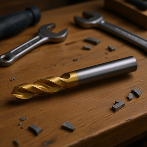 Broca helicoidal Hss-Co de 4,7 mm con revestimiento de TiN autocentrante para perforación multiusos - Product Image 3