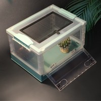 Cage pour petits animaux de compagnie respirante pliable à motif solide Hamster Rat Rongeur Enclos d'élevage avec roue