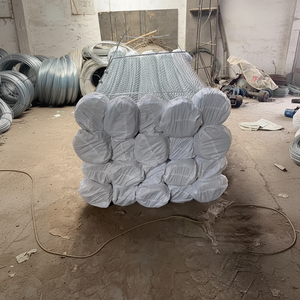 Rouleau de clôture en treillis galvanisé de 100 pieds, maille cyclone de 8 pieds et 6 pieds, revêtement en PVC, clôture en chaîne de mailles avec 50 pieds de FSC - Product Image 1