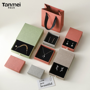 Recyclable Square Paper Jewelry Box for Necklaces and <b>Earrings</b> Luxury Display and <b>Gift</b> Packaging <b>Boxes</b> - Product Image 4