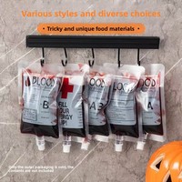Kemasan Pouch Plastik Food Grade dengan Corak Lucu Custom, untuk Kopi, Jus, Bir, dan Minuman Lainnya, Desain Kedap Air