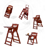 Chaise de croissance pour bébé, chaise de salle à manger en bois massif, tabouret haut nordique pour enfants, chaise de repas pour bébé