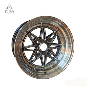 सैनबो f991403 कार मिश्र धातु पहियों 15x8 15x9 <span class=keywords><strong>4x100</strong></span> 4x114.3 गहरी डिश मैट ब्लैक कलर - Product Image 1