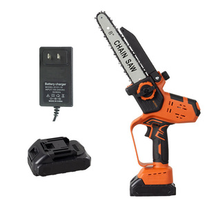 Mini tronçonneuse à batterie lithium de haute qualité, 8 pouces, sans fil, avec batterie et chargeur PKS-066 Comp - Product Image 3