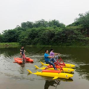 Nouvelle tendance Kiddie parc aquatique équipement <span class=keywords><strong>ponton</strong></span> mer eau bateau 2 sièges pédale vélo Sports nautiques vélo - Product Image 5