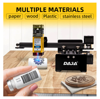 Mesin pengukir Laser dioda Desktop Mini, untuk pemotong kayu kulit akrilik MDF gambar Logo DIY pemotong laser CNC