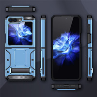 Étui de téléphone invisible 2 en 1 mat anti-UV, coque de téléphone antichoc pour Samsung Galaxy Z Flip 6 5 4, vente en gros, étui de téléphone personnalisé
