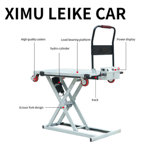 Gunting troli portabel tipe gunting pengangkat kecil Flatbed elektrik hidrolik pengangkat kargo penanganan artefak - Product Image 3