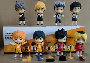 8 unids/set caja ciega <span class=keywords><strong>Haikyuu</strong></span> PVC Anime figura de acción chica Lazuli <span class=keywords><strong>Manga</strong></span> Hinata Shoyo Kageyama Tobio de juguetes en caja - Product Image 2