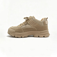 Chaussures de sécurité antidérapantes et respirantes en microfibre avec semelle en caoutchouc pour hommes