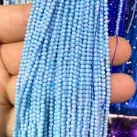 Perles en zircone cubique en gros pour la fabrication de bijoux, petites perles rondes facettées en zircone cubique naturelle, 2/3/4/5 mm, 15 pouces