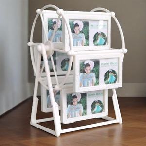 Cadre photo vintage, cadre photo rotatif en forme de grande <span class=keywords><strong>roue</strong></span>, cadre photo DIY, moulin à vent souvenir, cadeau de nouvel an pour la famille, décoration de la maison - Product Image 2
