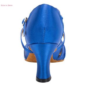 8600200 Zapatos de Baile Latinos de Tacón para Mujer, Color Azul, para Salsa y <span class=keywords><strong>Bachata</strong></span> - Product Image 4