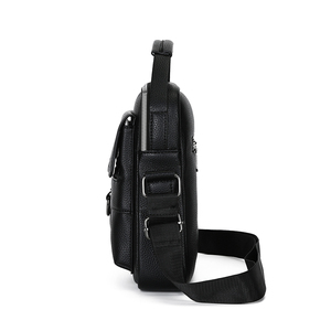 Bolsa Transversal de Couro Multifuncional Antifurto Unissex para Homens, Personalização de Logo, Impermeável, Bolsa de Peito Esportiva Masculina - Product Image 5