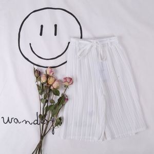 กางเกงชีฟองสีพื้นเอวสูงทรงขากว้างสำหรับเด็กจากโรงงานจีน - Product Image 2