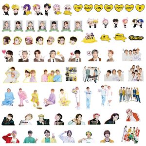 Pegatinas de PVC al por mayor del grupo de ídolos de KPOP Bangtan Boys <span class=keywords><strong>J</strong></span>-<span class=keywords><strong>Hope</strong></span>, Jimin, Jungkook, JK, <span class=keywords><strong>RM</strong></span> para equipaje - Product Image 3