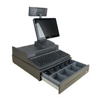 Desktop mesin Pos semua dalam satu mesin kasir dengan laci uang tunai untuk Supermarket/ritel