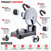 Machine de découpe de profilés métalliques, scie électrique 355 mm, outils de coupe, machine à tronçonner, scie circulaire à froid
