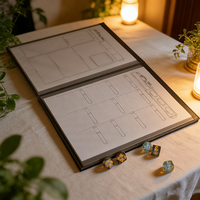 Organisateur de cartes de sorts D&D personnalisable, organiseur de jeux de rôle, suivi des états des cartes de sorts, feuilles de personnages, idéal pour les joueurs de D&D 5e