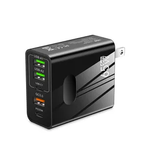 Dernier chargeur Gan 65w Gan 5 Ports tablette ordinateur portable Power Wall chargeur Pd adaptateur de voyage charge rapide téléphone portable pour Macbook