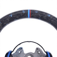 Volant en fibre de carbone forgée avec LED pour BMW F30 F32 F10 F20 F07 F01 E46 E60 E90 M3 M4 M5 M6