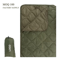 Couverture de camouflage de camping personnalisée couvertures poncho isolantes imperméables pour la randonnée en plein air, quantité minimale de commande 100 pièces