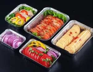 Disposable Take-out Food Aluminum Foil Container Can Be Heated Food Packaging Lunch Box