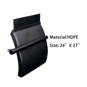Nouveau garde-boue en plastique polyéthylène noir <span class=keywords><strong>Pino</strong></span> 24" x 29" avec kit de support tubulaire pour Kenworth pour Peterbilt - Product Image 4