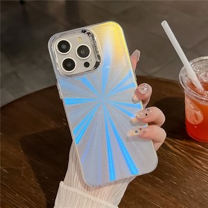 Pour iPhone 16 <span class=keywords><strong>Pro</strong></span> Max étui Silicone PC IMD Laser Texture mat couverture de téléphone - Product Image 3